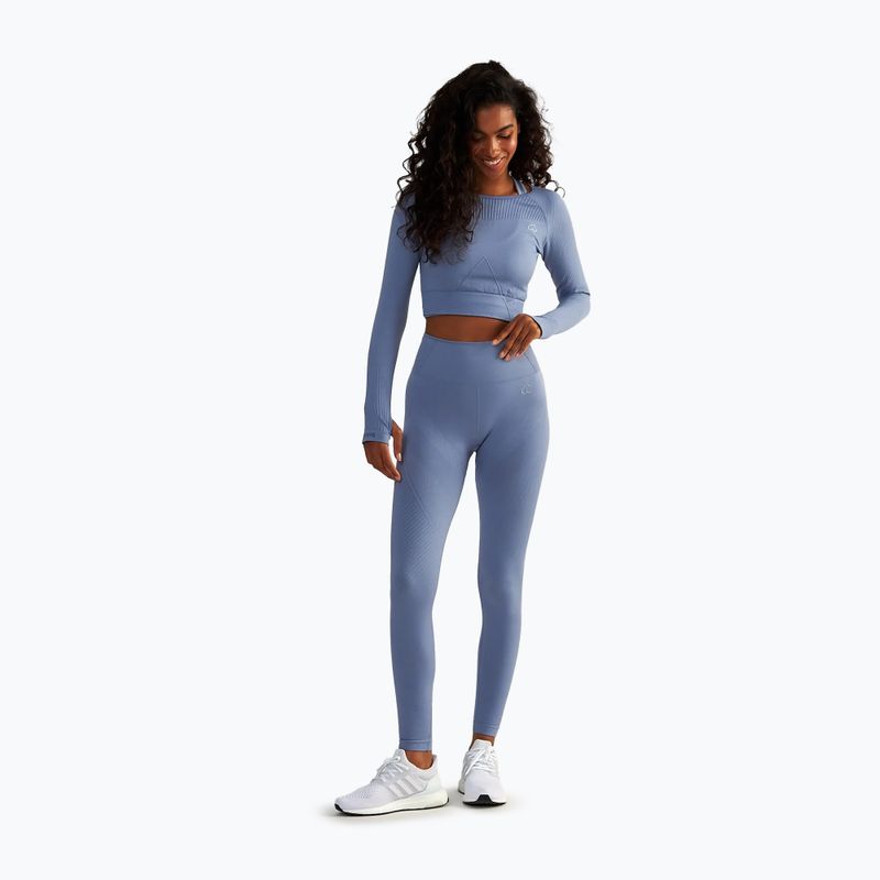 Női edzőfelső BeShaped Femme Force LS light blue 2