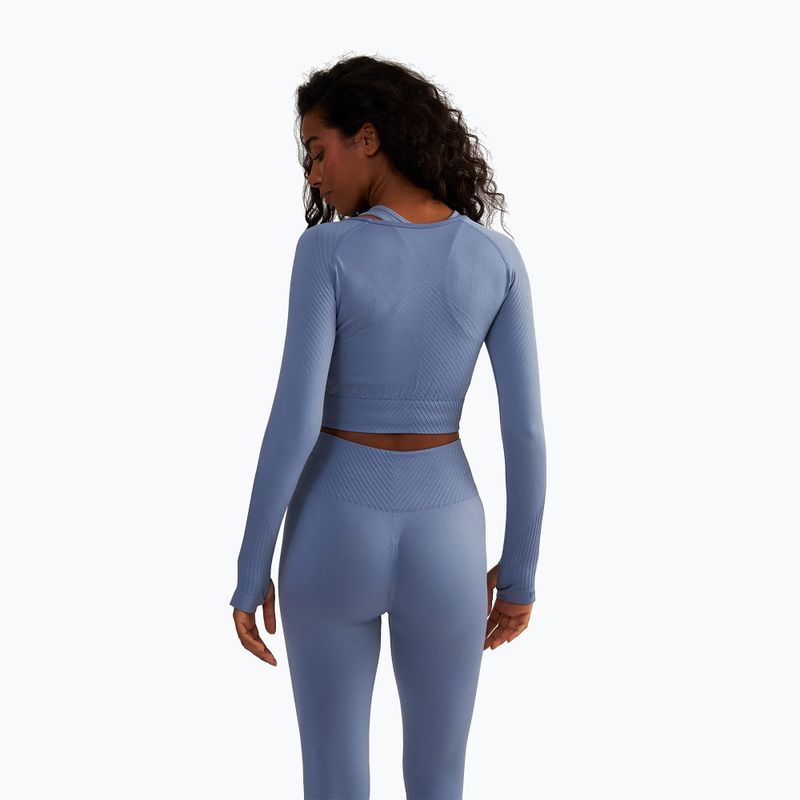 Női edzőfelső BeShaped Femme Force LS light blue 4