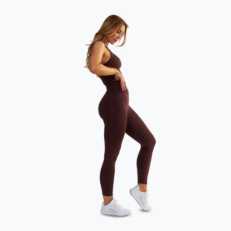 Legginsy treningowe damske BeShaped Body Boost brown 5