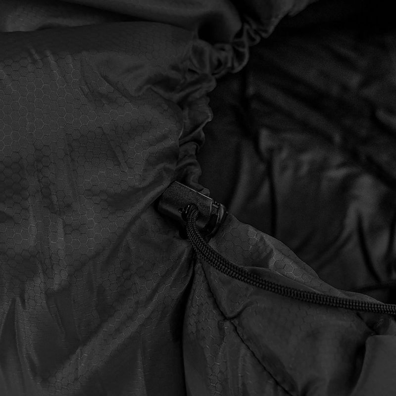 Alpinus Warm 1500 hálózsák jobbra fekete 5