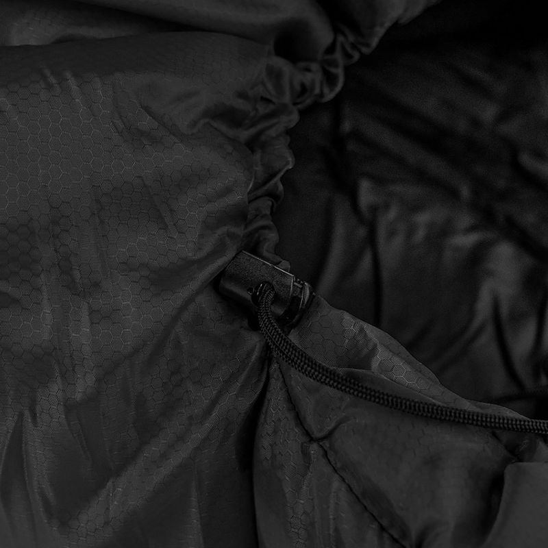 Alpinus Warm 1800 hálózsák jobbra fekete 5