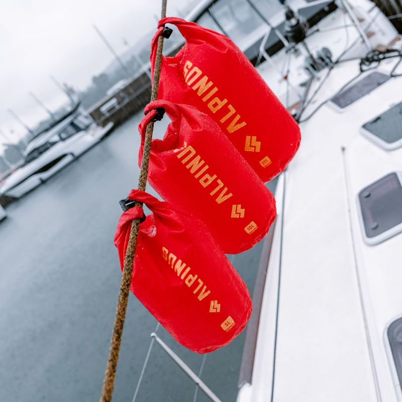 Alpinus Tutunendo 20 l vízálló zsák piros 7