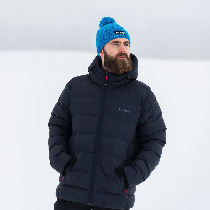 Férfi bélelt kabát Alpinus Furggen navy blue 7