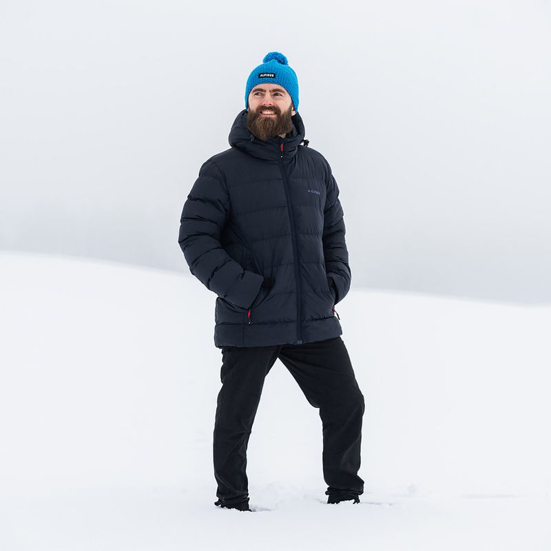 Férfi bélelt kabát Alpinus Furggen navy blue 8