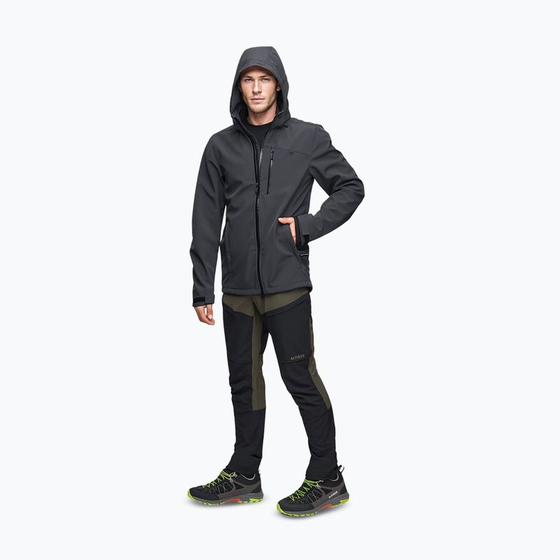 Férfi softshell dzseki Alpinus Roignais black/graphite 2