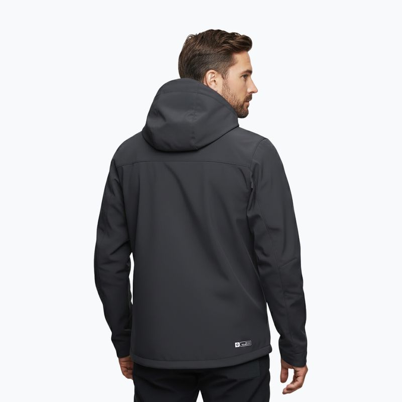 Férfi softshell dzseki Alpinus Roignais black/graphite 3