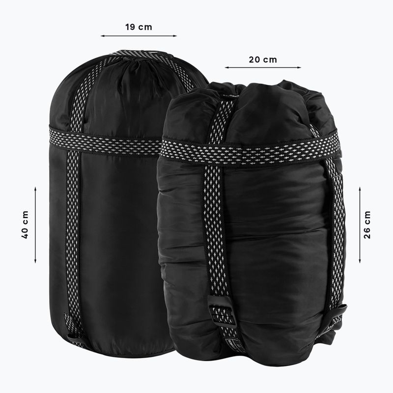 Alpinus Fiber Pro 1300 hálózsák jobb oldali antracit 7