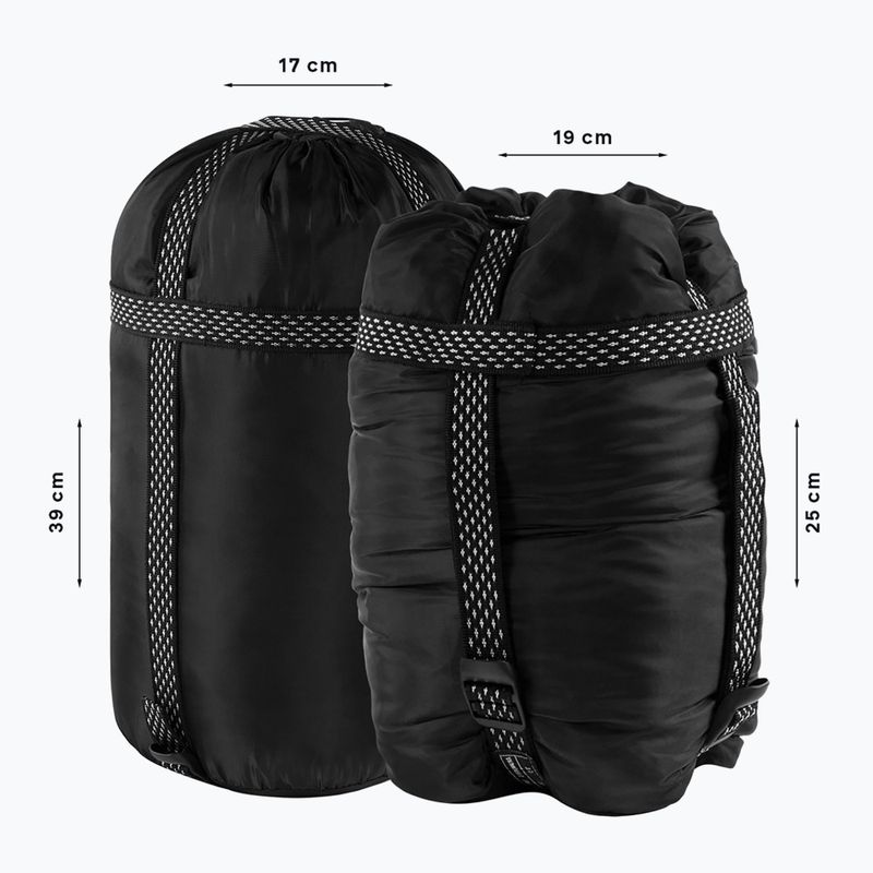 Alpinus Fiber Pro 1100 hálózsák jobbra szürke 6