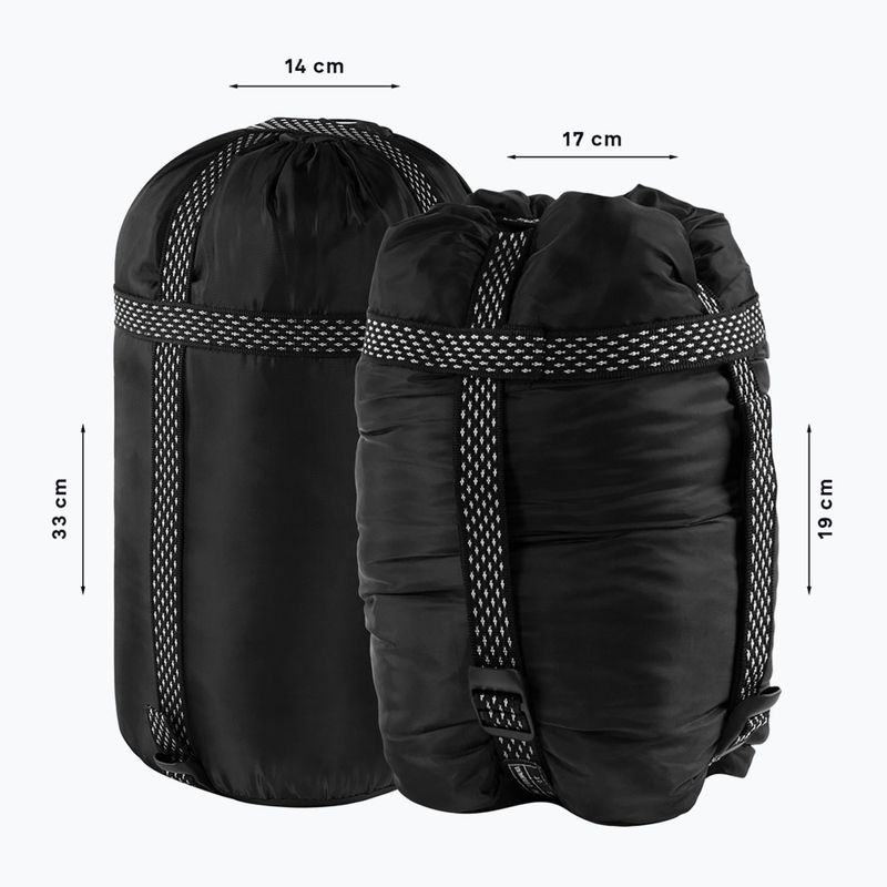 Alpinus Fiber Pro 800 hálózsák jobbra zöld 7