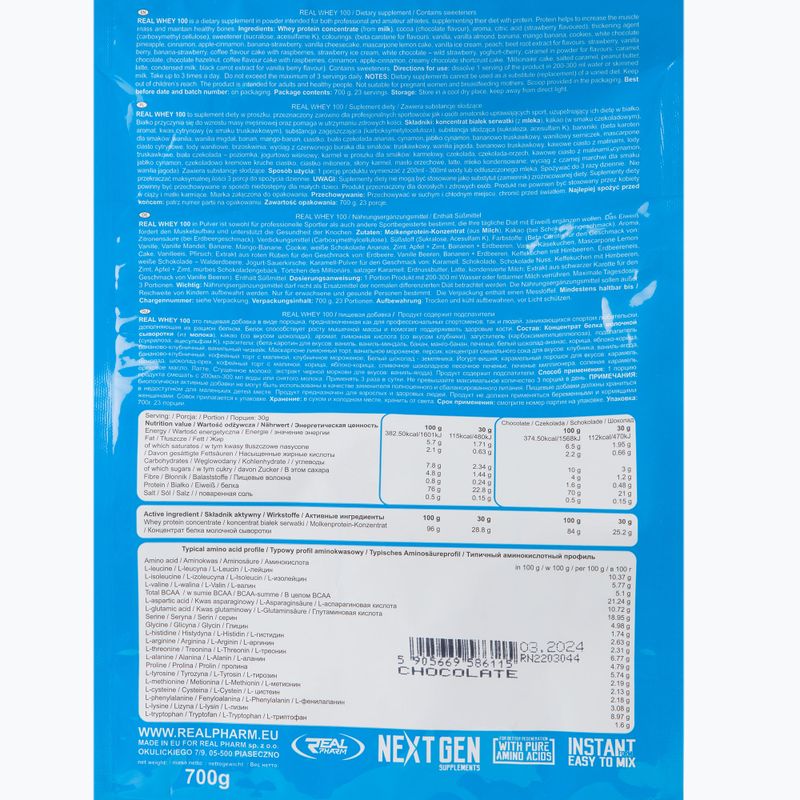 Real Pharm Real Protein 700g csokoládé 586115 2