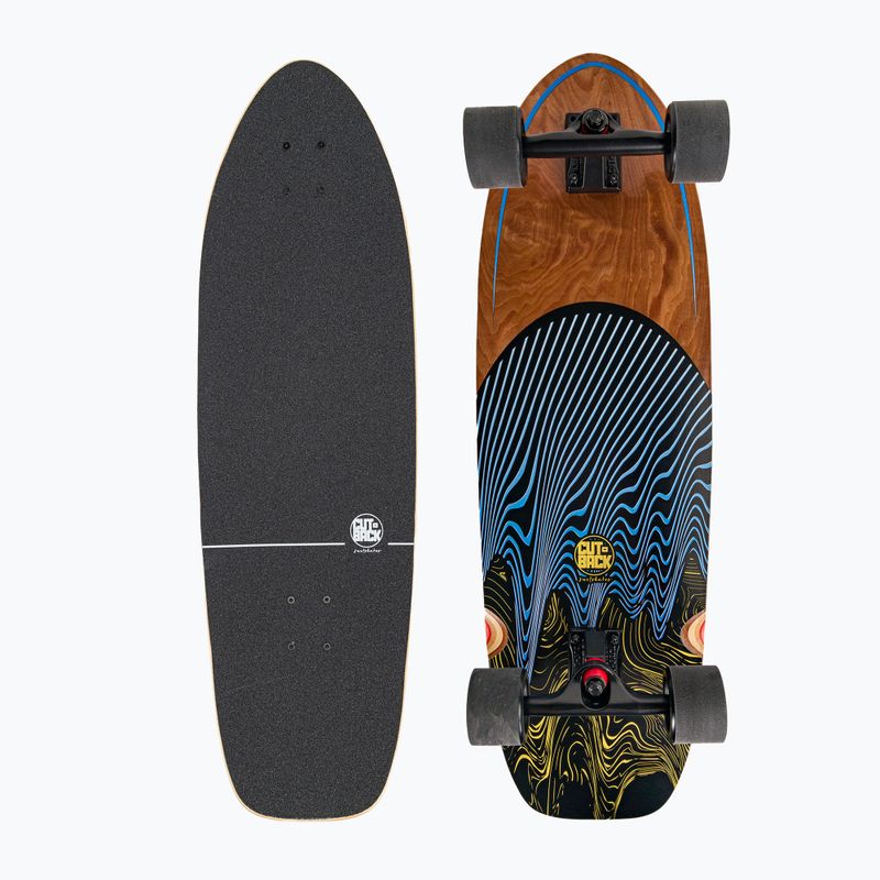 Surfskate Cutback Sötétkék 34" színes gördeszka CUT-SUR-DBL