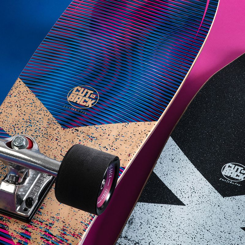 Surfskate gördeszka Cutback Purple Haze 29" lila-kék CUT-SUR-PHA 9
