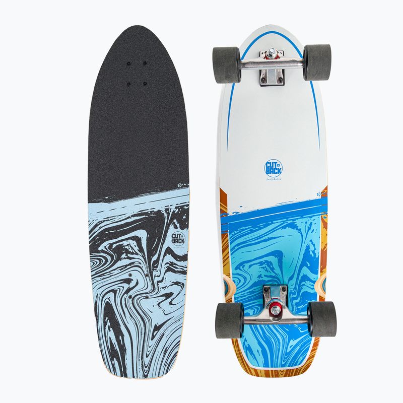 Surfskate Cutback Splash 34" fehér-kék gördeszka CUT-SUR-SPL
