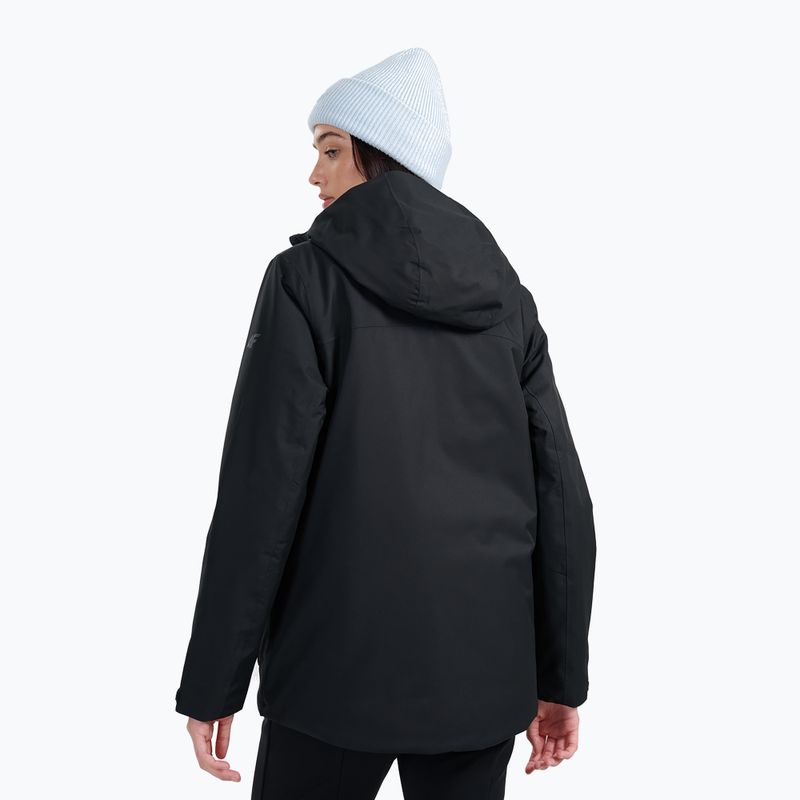 Női sídzseki 4F F0956 Deep Black 2