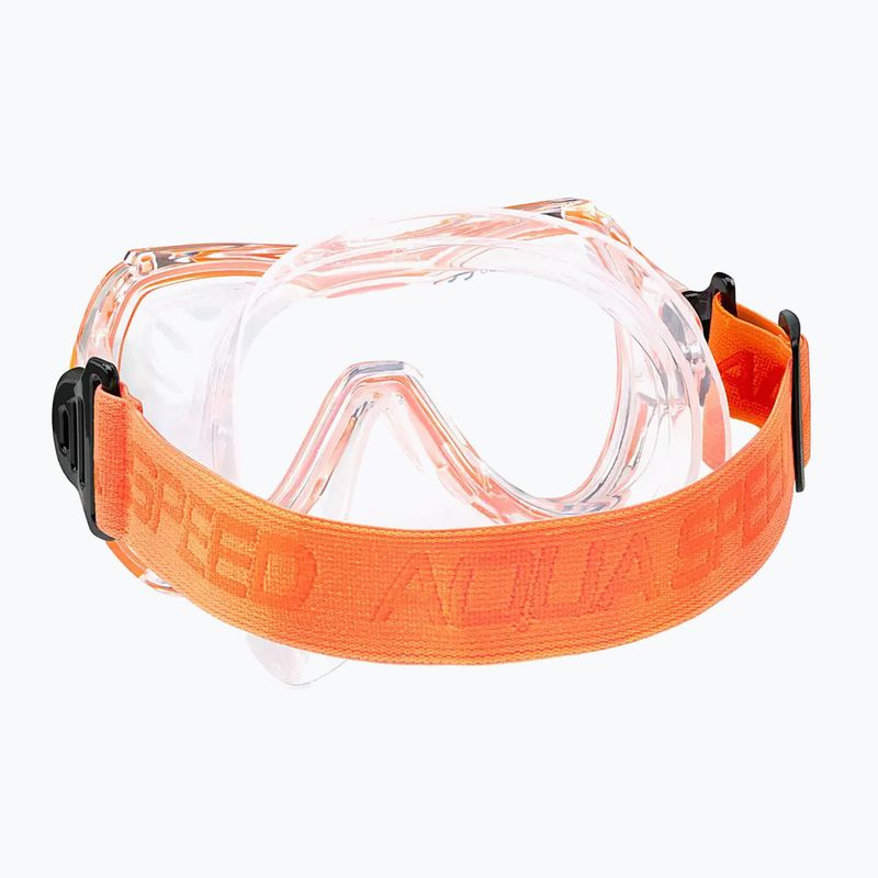 Gyerek búvárkészlet AQUA-SPEED Alize FS + Samos + Mesh narancssárga 5