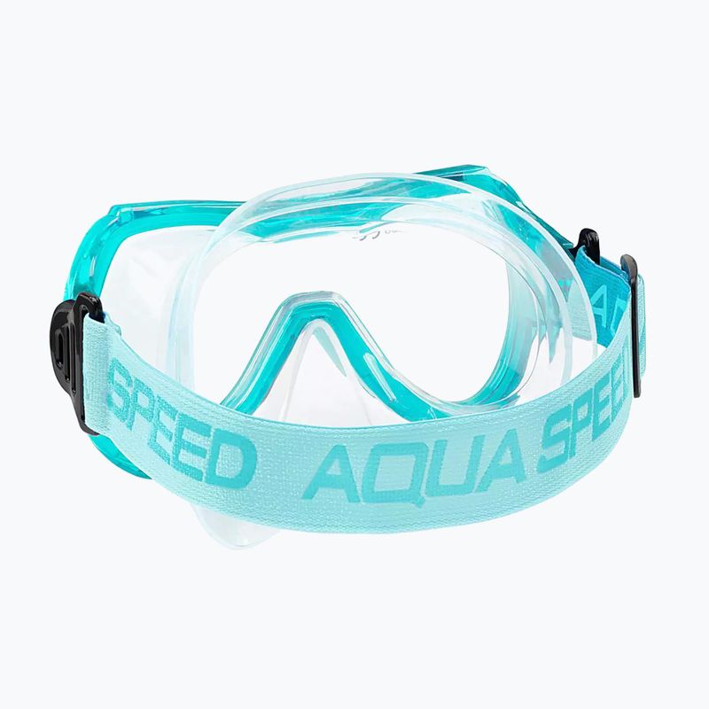 Gyerek búvárkészlet AQUA-SPEED Alize FS + Samos + Mesh türkiz 5