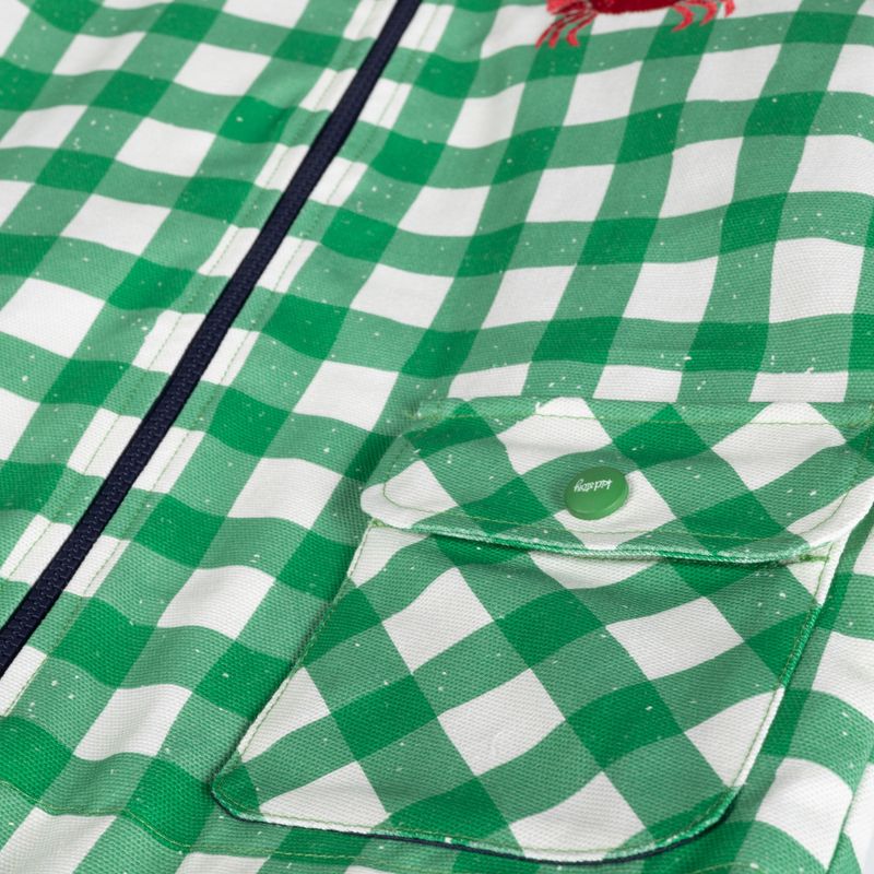 Gyerek dzseki KID STORY Wiatroszczelna i Wodoodporna green grid 4