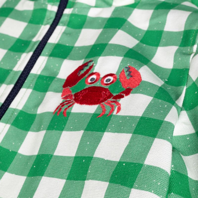 Gyerek dzseki KID STORY Wiatroszczelna i Wodoodporna green grid 6