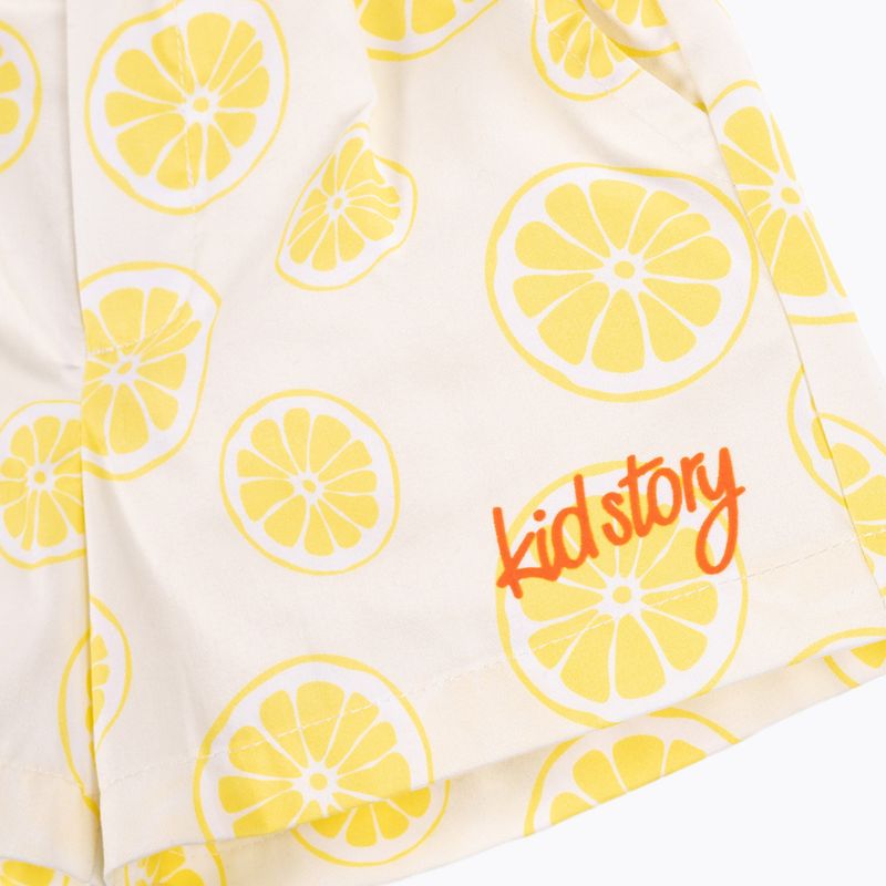 Gyerek szett KID STORY Ing és Rövidnadrág lime paradise 10