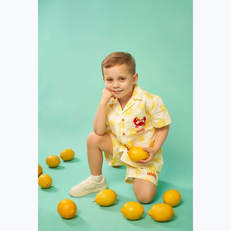 Gyerek szett KID STORY Ing és Rövidnadrág lime paradise 13