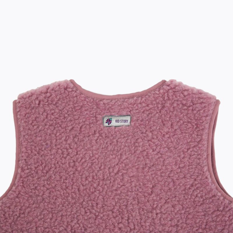 Gyerek mellény KID STORY Merino dusty pink 3