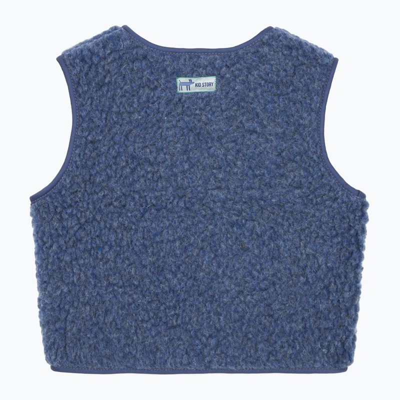 Gyerek mellény KID STORY Merino denim 2
