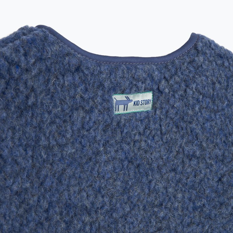Gyerek mellény KID STORY Merino denim 4