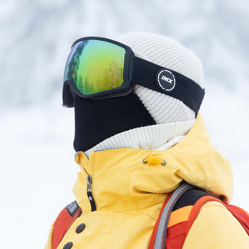 Síszemüveg IMX Peak black matt/black/green iridium/brown 5