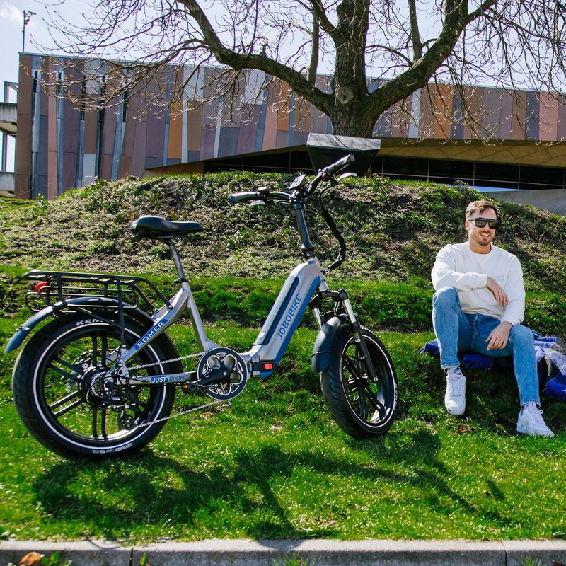 JOBOBIKE Romer 48V 14Ah elektromos kerékpár, szürke 6