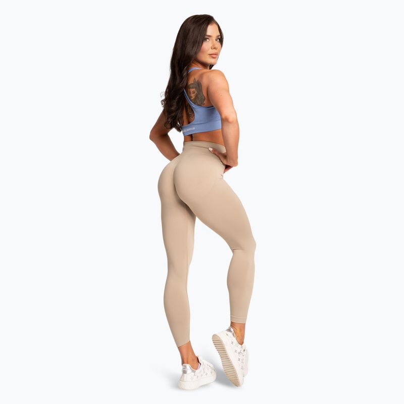 Női leggings Gym Glamour Basic Scrunch beige 3