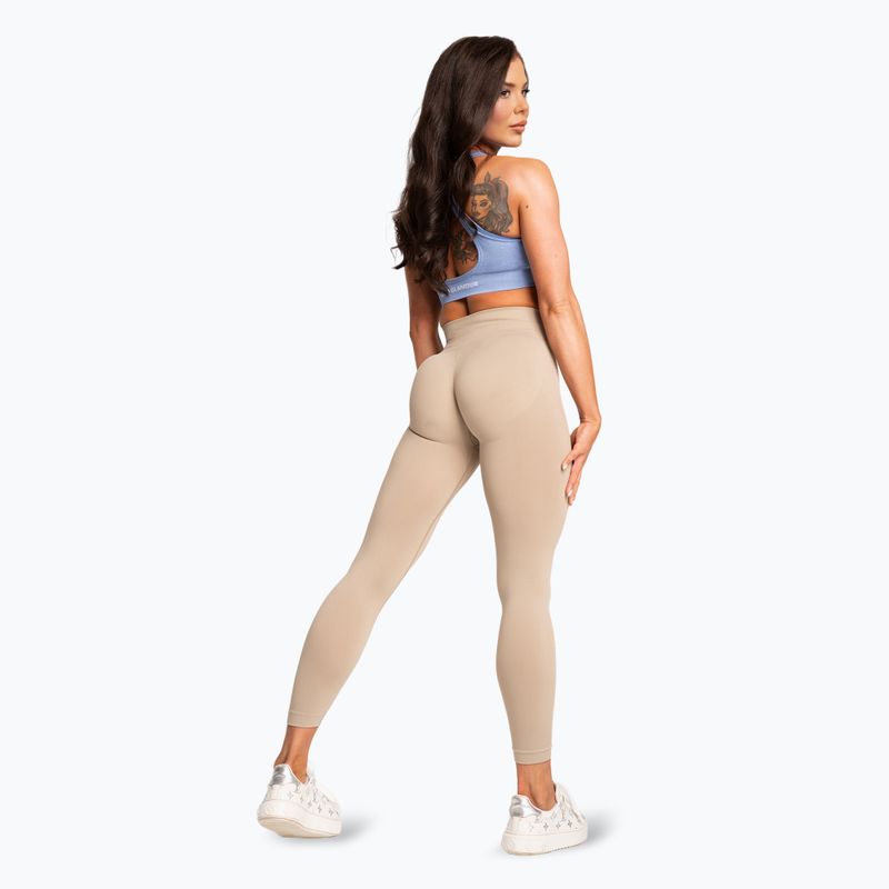 Női leggings Gym Glamour Basic Scrunch beige 4