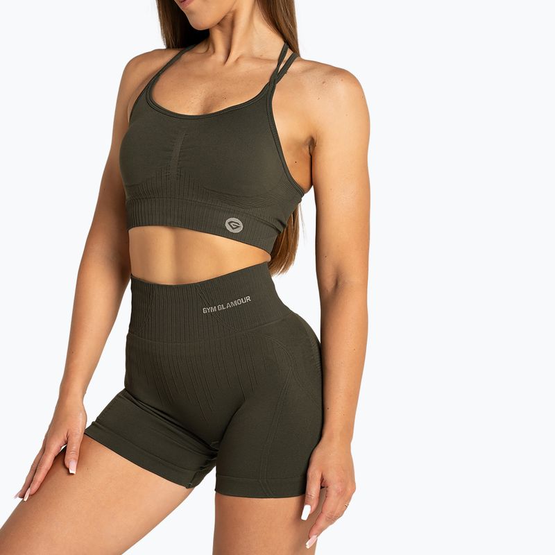 Női sport rövidnadrág Gym Glamour Push Up 2.0 soldier 2