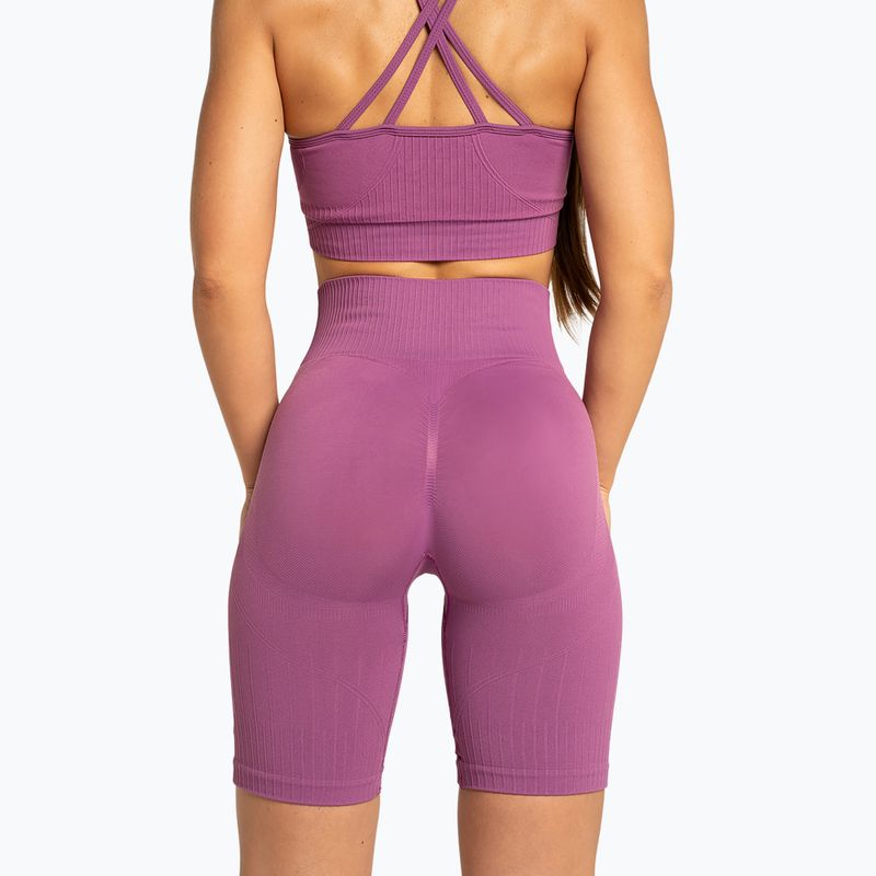 Spodenki bikery treningowe női Gym Glamour Push Up 2.0 merry berry 2