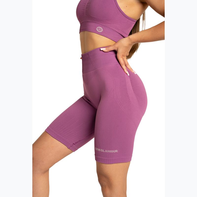 Spodenki bikery treningowe női Gym Glamour Push Up 2.0 merry berry 5