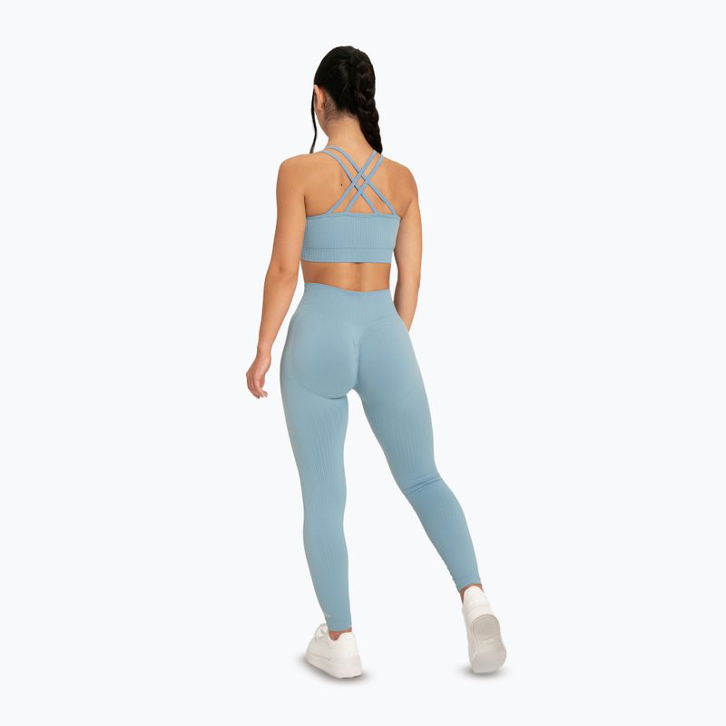 Női leggings Gym Glamour Push Up 2.0 blue lagoon kék lagúna 3