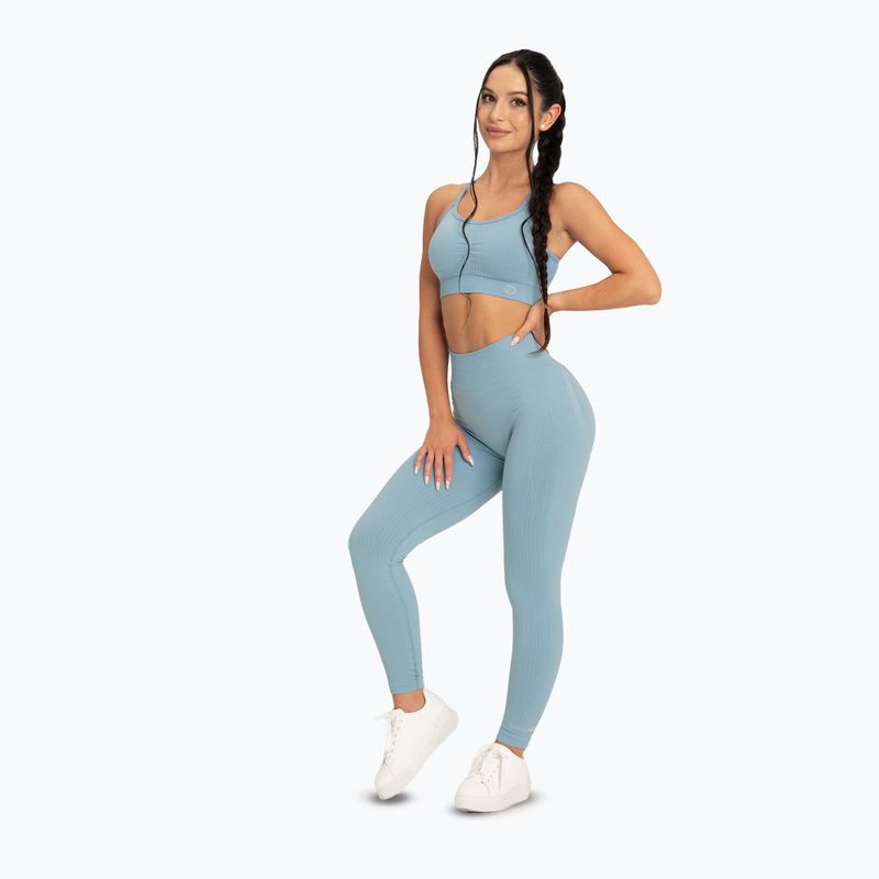 Edzés melltartó Gym Glamour Push Up 2.0 kék lagúna 2