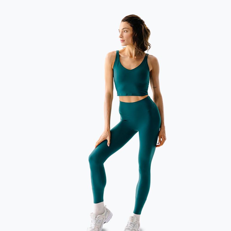 Női jógaleggingsek JoyInMe Oneness Ease 7/8 black green 2