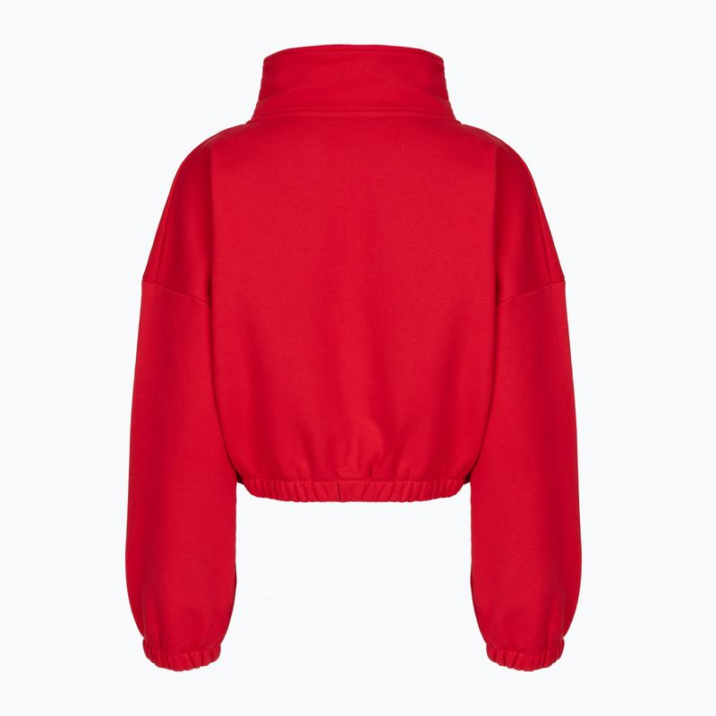Női polár pulóver JoyInMe Zip Flow Sweatshirt berry crash 2