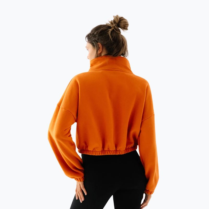 Női polár pulóver JoyInMe Zip Flow Sweatshirt pumpkin spice 3