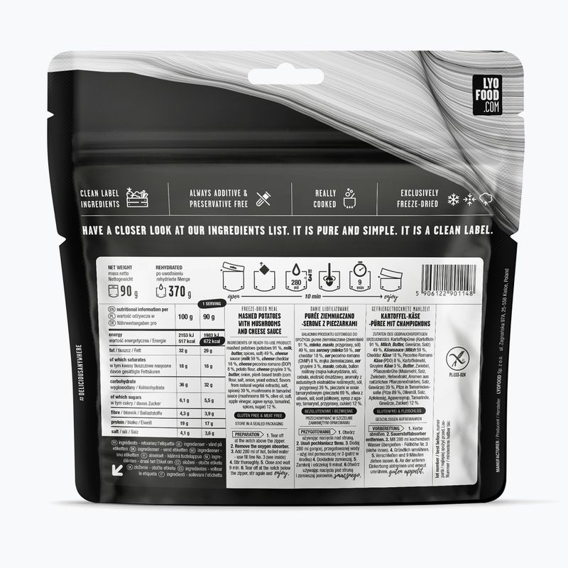 Liofilizált élelmiszer LYOFOOD Mash & Cheese 370 g 2