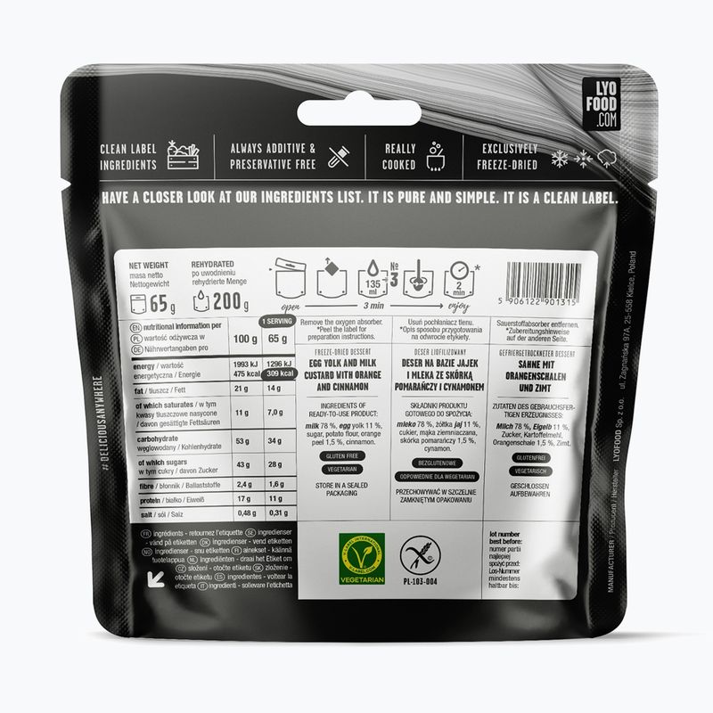Liofilizált élelmiszer LYOFOOD Katalán krém 200 g 2