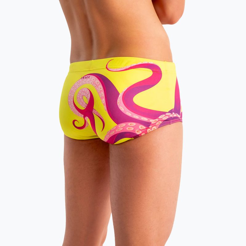 Férfi fürdőnadrág SWEEP Aqua Kraken rózsaszín/sárga 10