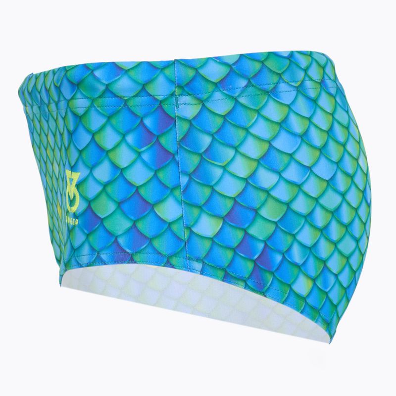 Férfi fürdőnadrág SWEEP Aqua Hippos kék/sárga/zöld 2