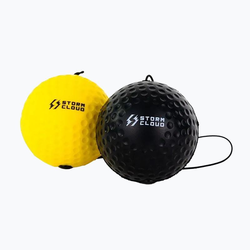 Reflexlabdák StormCloud Reflex Ball Duo yellow/black 2