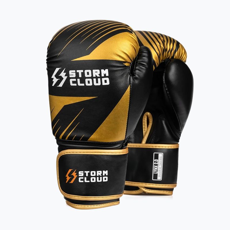 Bokszkesztyűk StormCloud Lynx 2.0 black/gold 2