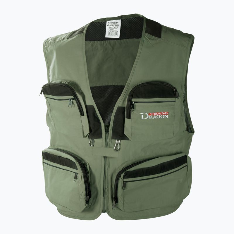 Horgászmellény Dragon Team Dragon zöld CHR-KA-20-02