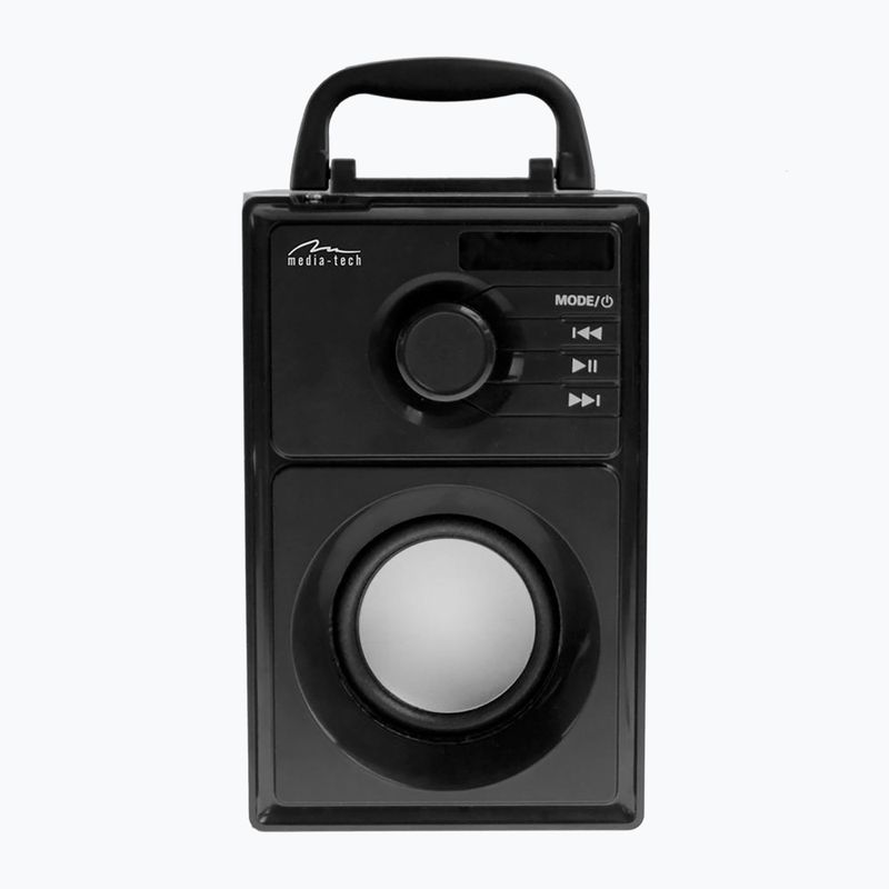 Media-Tech Boombox Silver mobil hangszóró fekete/ezüst