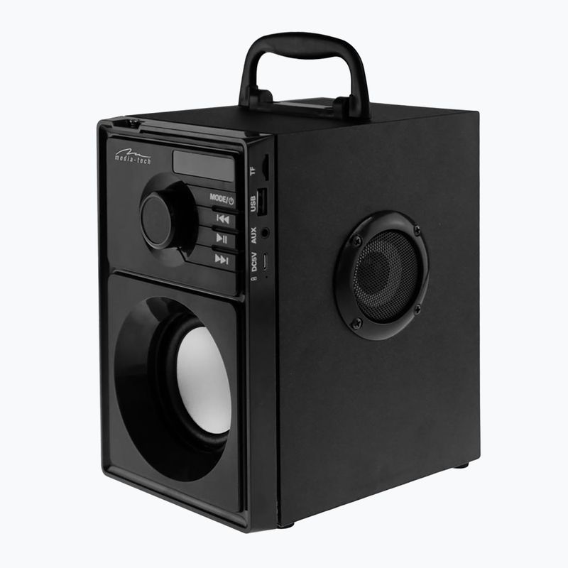 Media-Tech Boombox Silver mobil hangszóró fekete/ezüst 2