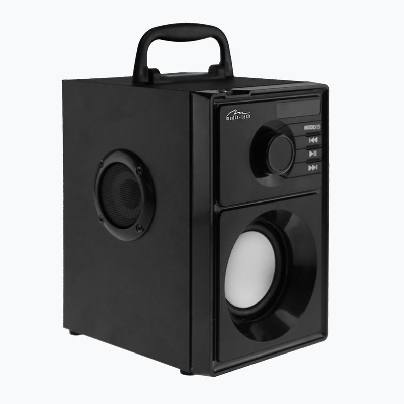 Media-Tech Boombox Silver mobil hangszóró fekete/ezüst 3