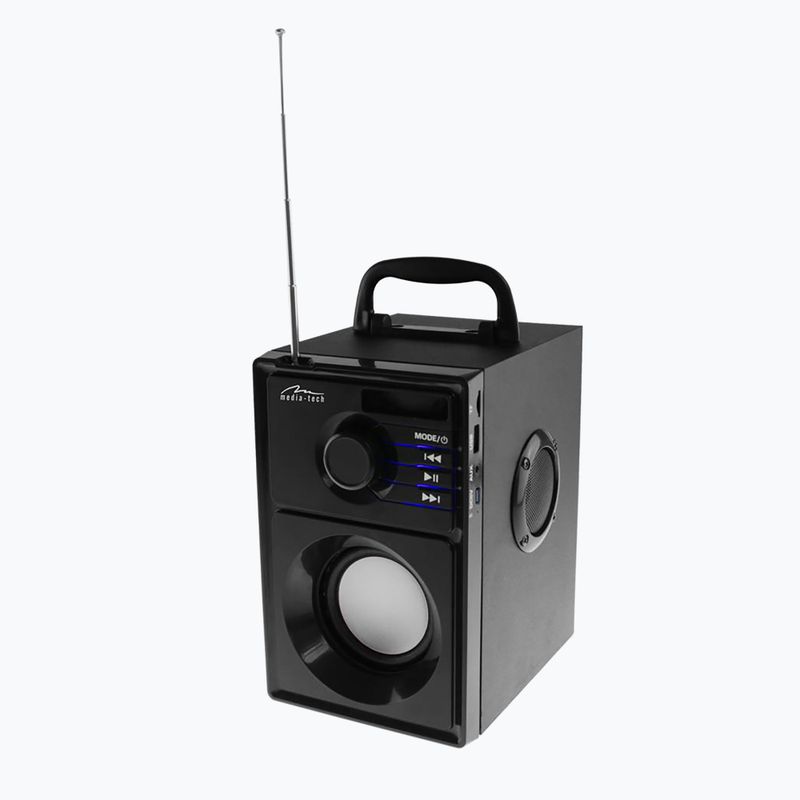 Media-Tech Boombox Silver mobil hangszóró fekete/ezüst 5